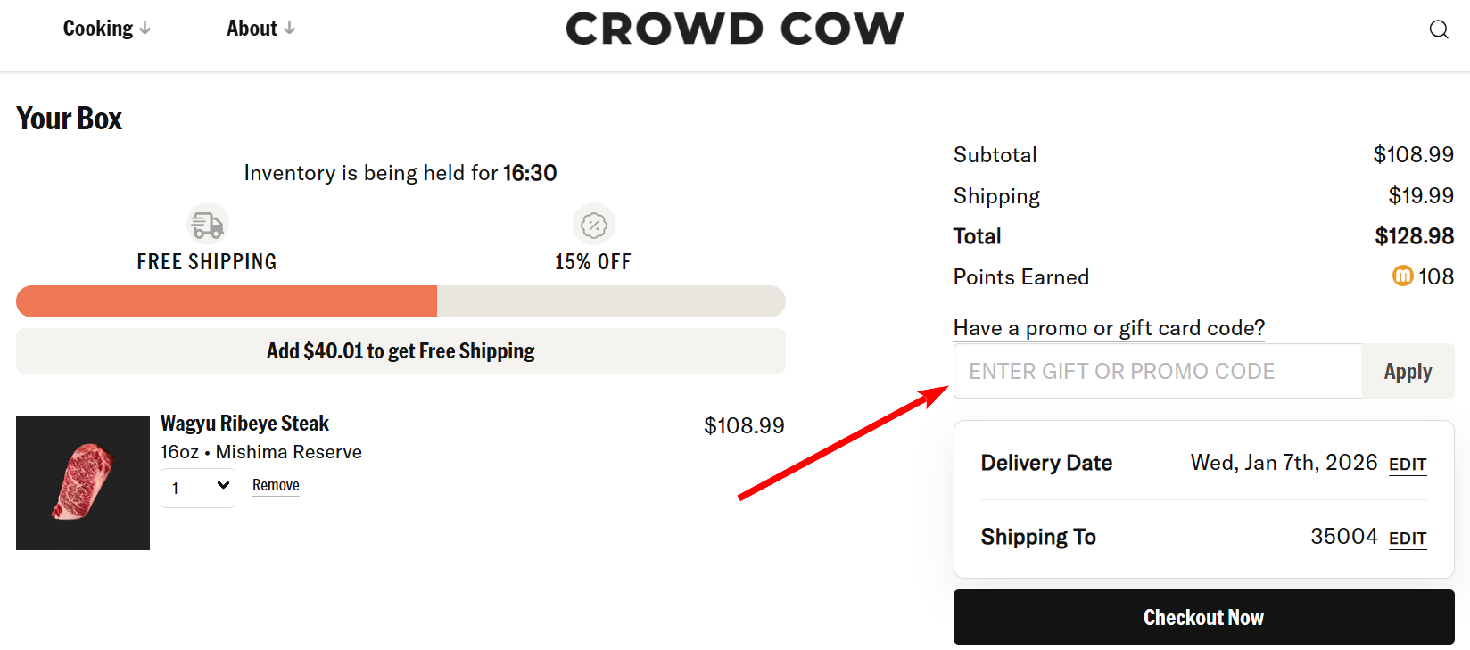 “</em><em>How to activate a </em><em>Crowd Cow</em><em> promo code</em><em>”